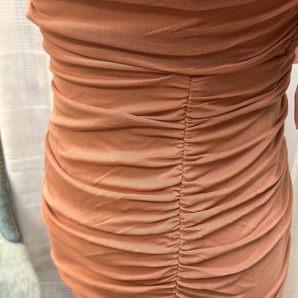 Mesh Ruched Dress - Picture 7 of 8